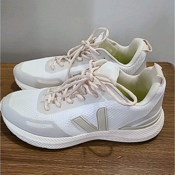 WOMEN IMPALA VEJA ENGINEERED MESH Eggshell White Training Sneakers Shoes Sz 9 40 - Picture 2 of 9